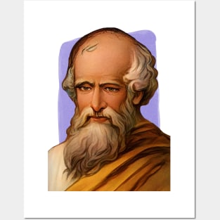 Greek Mathematician Archimedes illustration Posters and Art